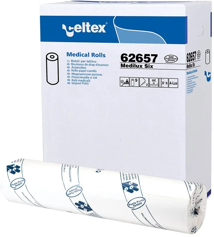 Rola medicala, Celtex 62657, 2 straturi, 59.5 x 38 cm, 9 role/set