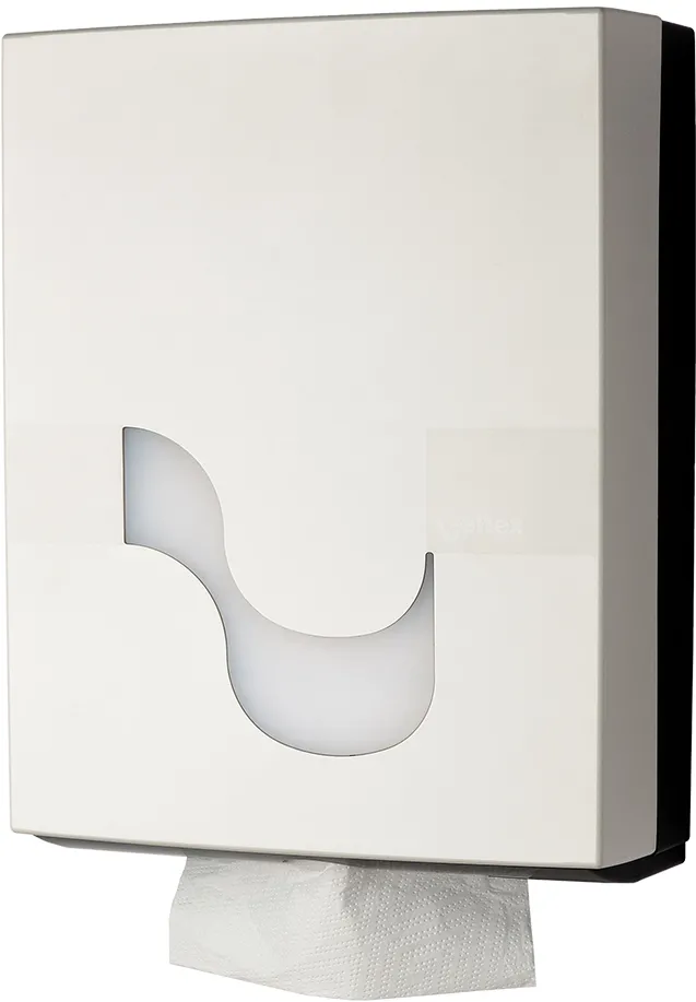 Dispenser prosoape pliate, Celtex 92120, ABS, alb