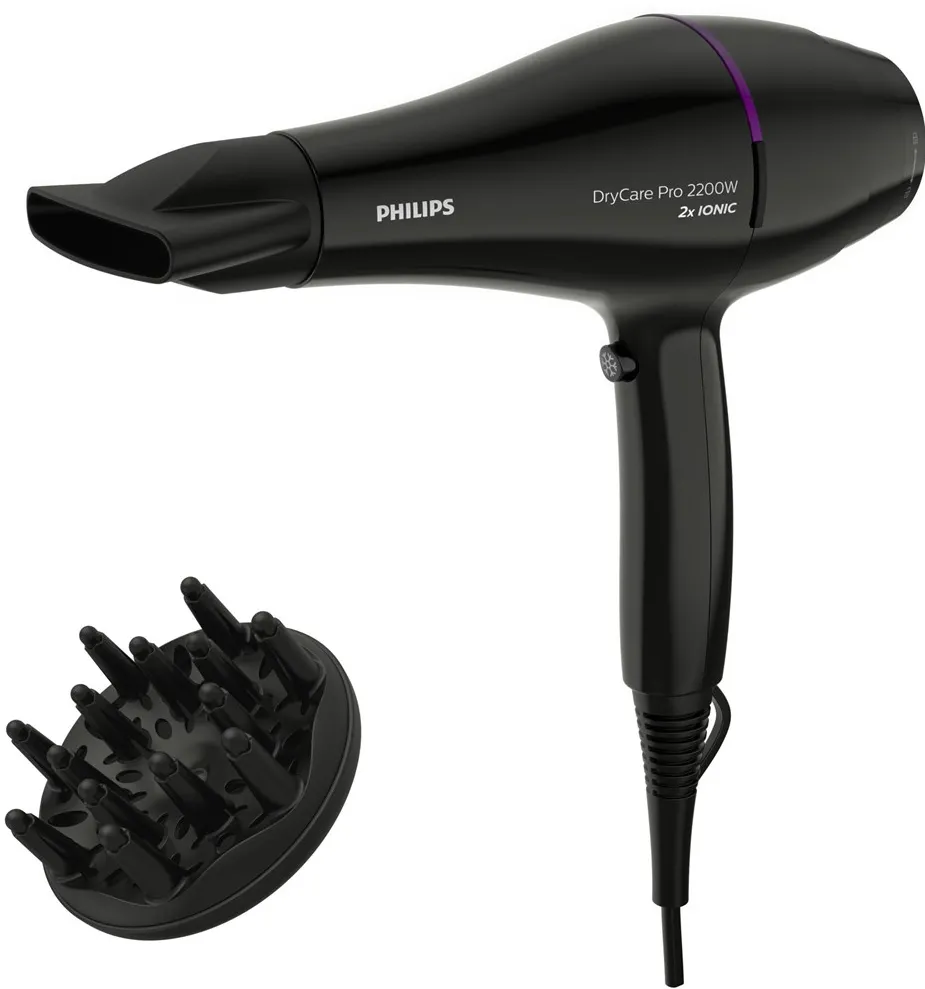 Philips DryCare BHD274/00 hair dryer 2200 W Black