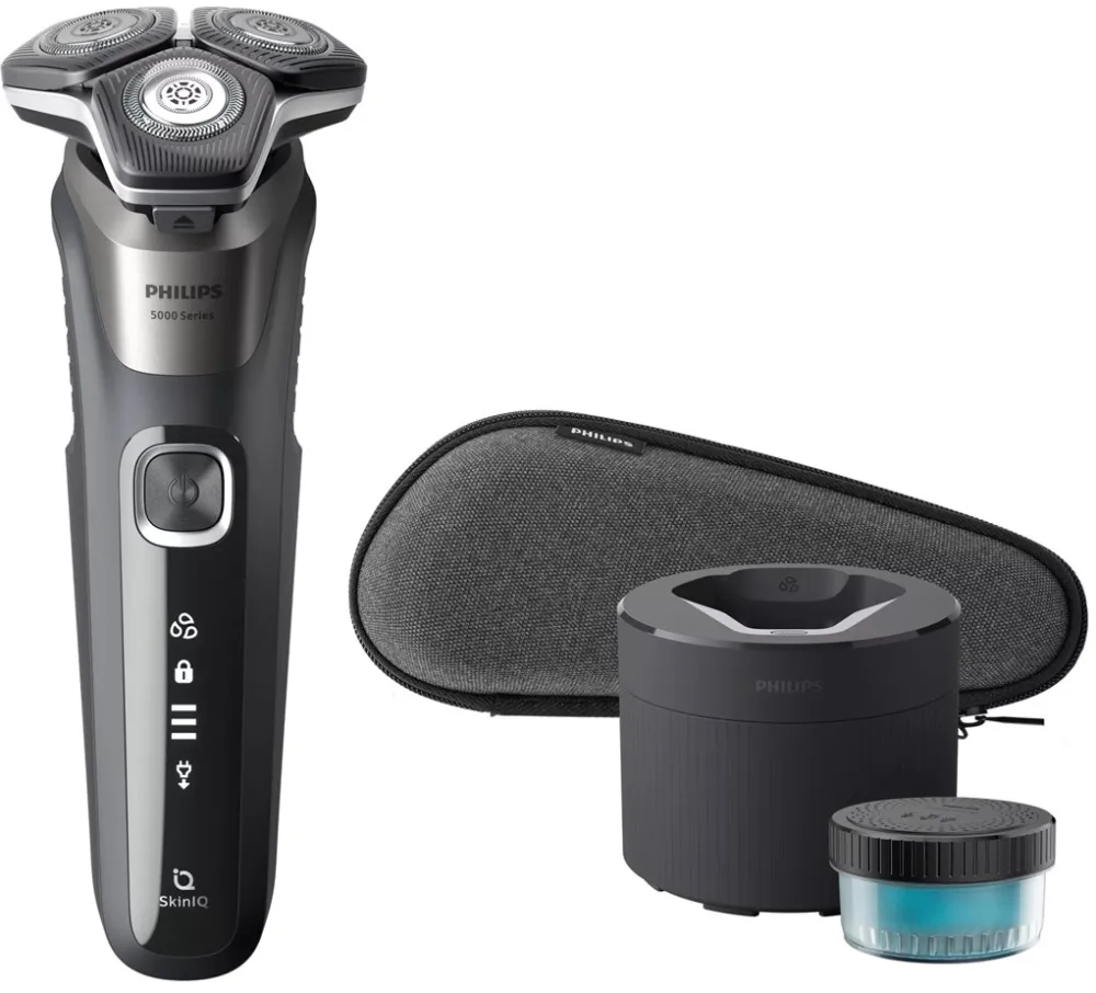 Aparat de ras electric Philips Series 5000 S5887/50 umed si uscat 3 accesorii