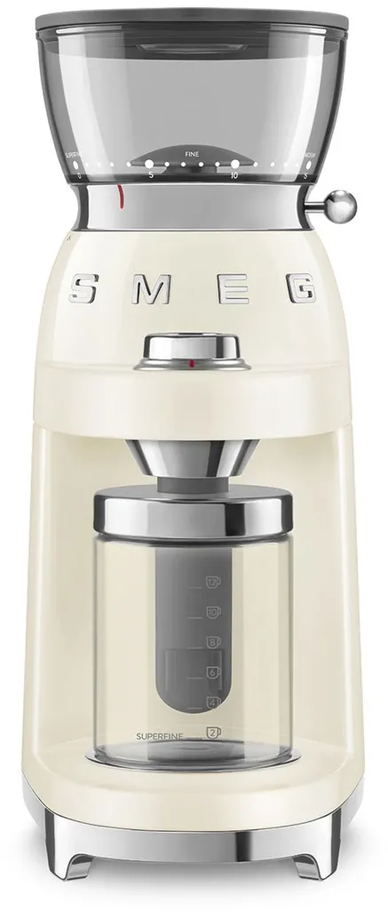 Smeg CGF03CREU coffee grinder 150 W Cream