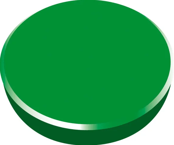 Magneti 38mm, strong, 10/cutie, ALCO - verde