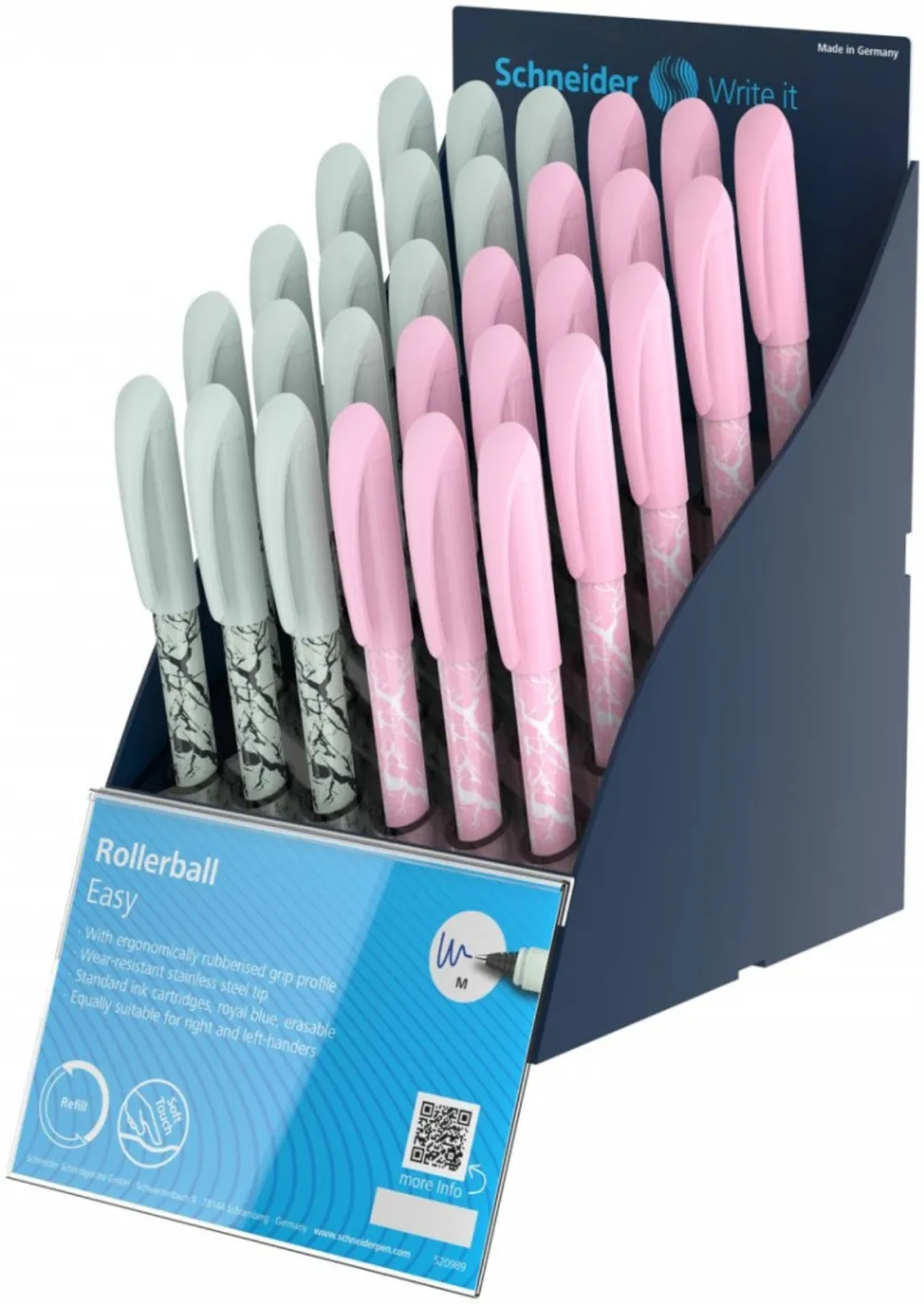 SIS Display SCHNEIDER Easy, 30 rollere cu cartus - asortate