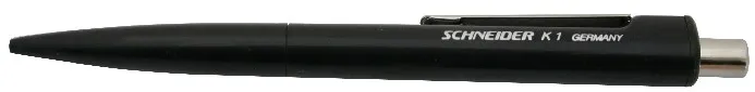 Pix SCHNEIDER K1, clema metalica, corp negru - scriere neagra