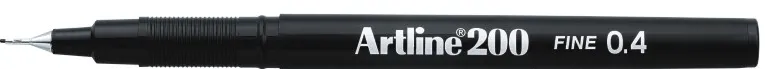 Liner ARTLINE 200, varf fetru 0.4mm - negru