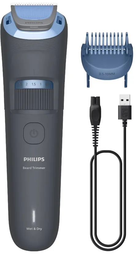 Philips Beard Trimmer 3000 Series BT3617/15 Beard grooming with rounded tip blades