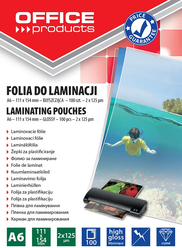 Folie laminare, A6 125 microni 100buc/top Office Products