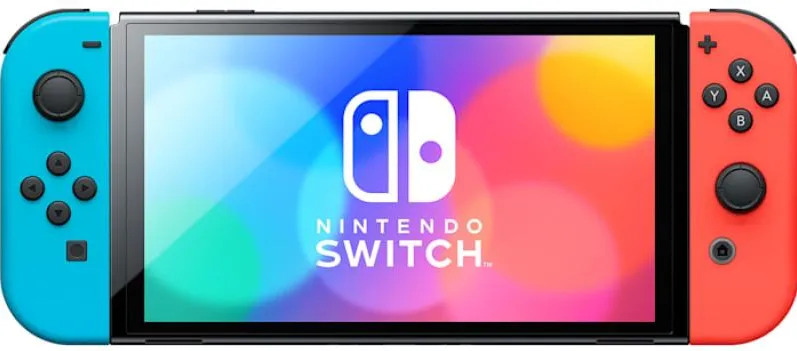 Nintendo Switch OLED, Neon Blue & Red