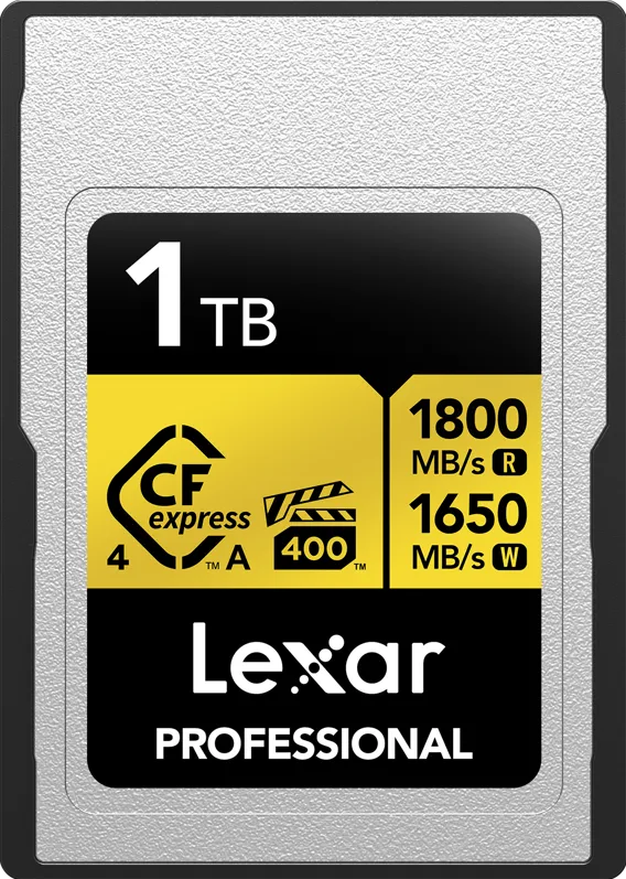 Card de Memorie Lexar CFexpress 4.0 Pro Gold, VPG400, R1800/W1650 (Type A) 1TB
