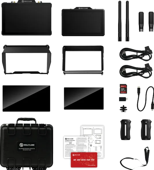 Hollyland Pyro 5 & 7 Wireless Transceiver Monitor Kit