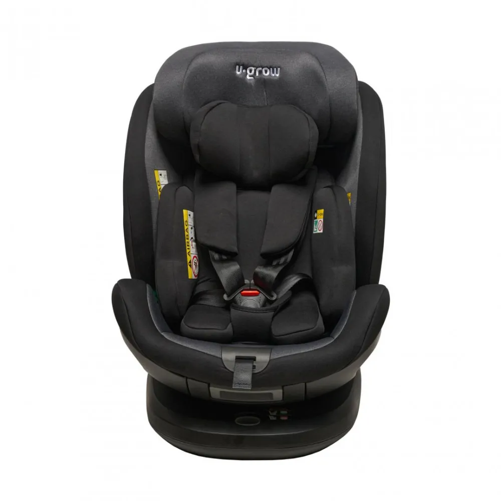 Scaun auto 360 gr, isofix, negru, U-Grow