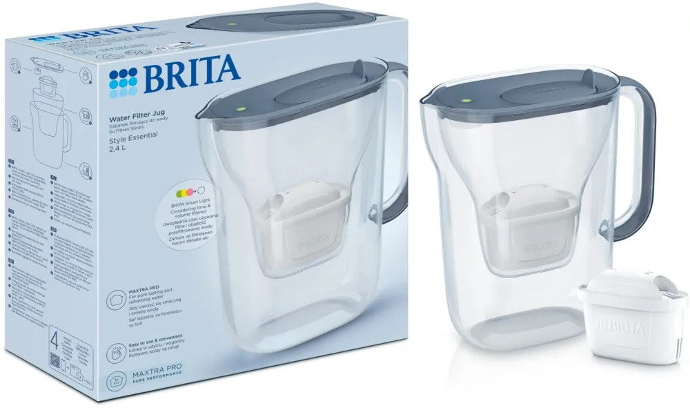 Brita Style Essential+1 Maxtra Pro PP filter jug (graphite)