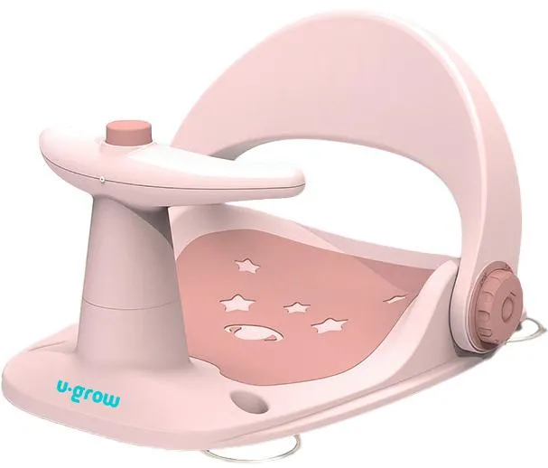 Scaun de baie bebe reglabil,roz, U-Grow