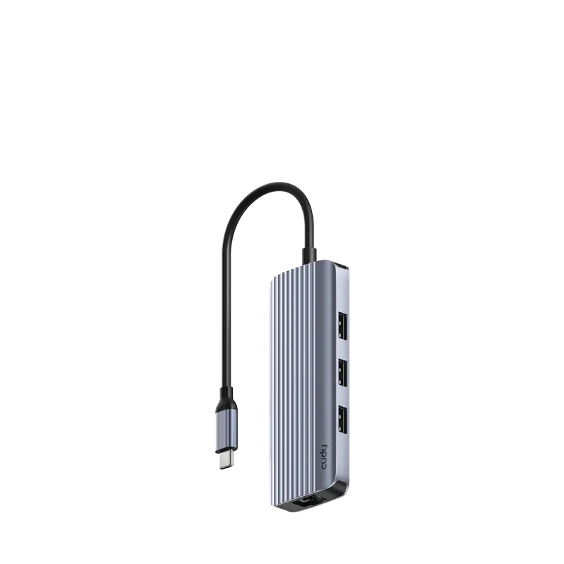 CUDY 6-IN-1 USB-C Hub GbE& 4K @60Hz HDMI