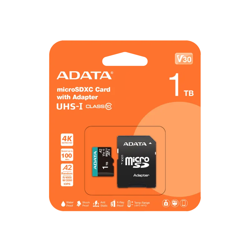 MICROSDHC 1TB AUSDX128GUI3V30SA2-RA1