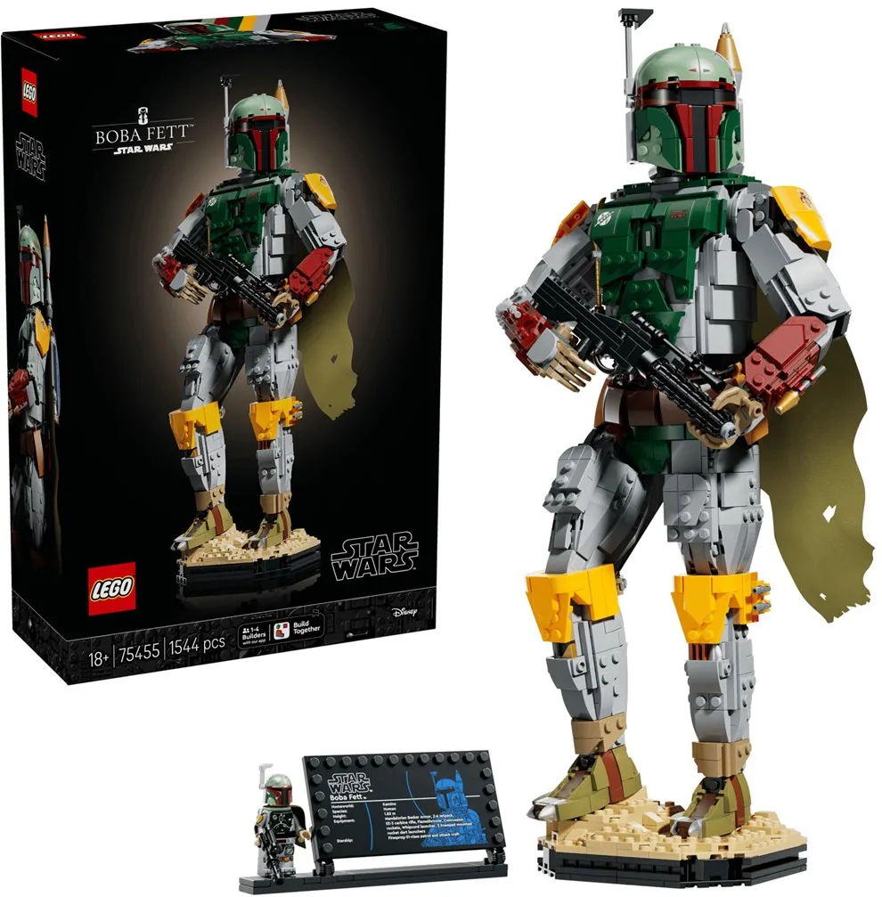 Set de constructie pentru adulti LEGO Star Wars™ Boba Fett™ 75455, 1544 piese