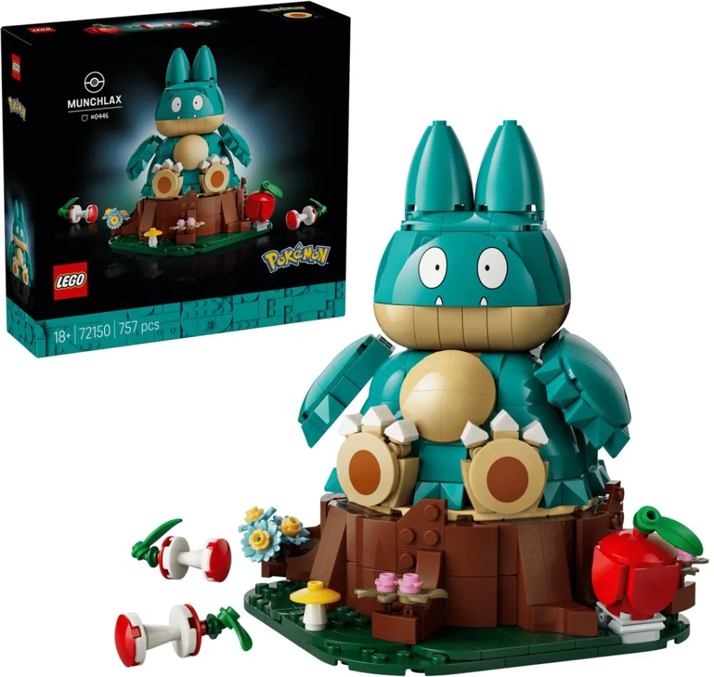 Set de constructie pentru adulti LEGO Pokémon™ Munchlax 72150, 757 piese