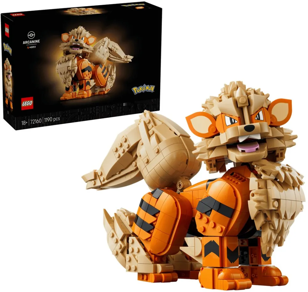 Set de constructie pentru adulti LEGO Pokémon™ Arcanine 72160, 1190 piese