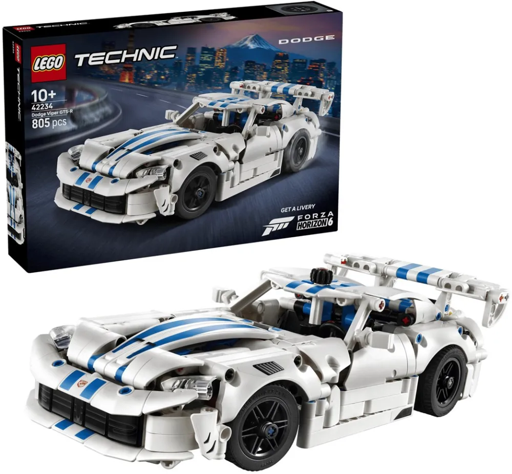 Set de constructie LEGO Technic Masina sport Dodge Viper GTS-R 42234, 805 piese