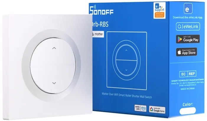 Comutator de perete inteligent pentru obloane rulante SONOFF MINI-RBS-E Matter