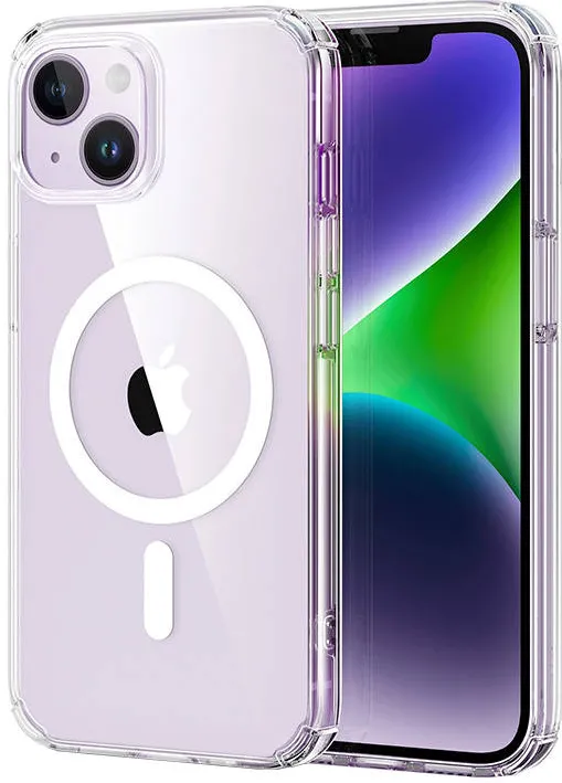 ESR Krystec Geantă transparentă pentru iPhone 14 Plus, Magsafe (transparentă)