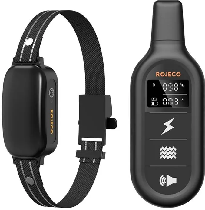 Rojeco 1000M PD521 Colier electric de lătrat (negru)