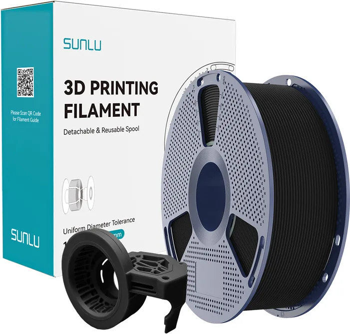 Filament mat de mare viteză Sunlu PETG (negru)