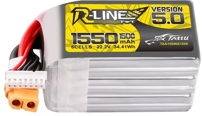 Baterie Lipo Tattu R-Line Version 5.0 1550mAh 22.2V 150C 6S cu conector XT60