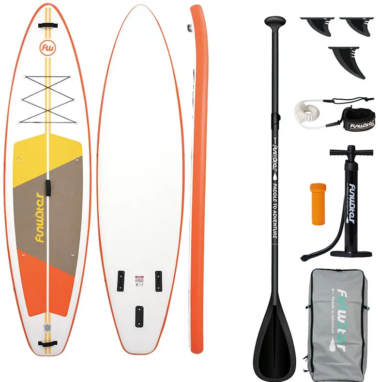 Placă de paddleboard FunWater SUP SUPFW69B 3,35m (portocaliu-albă)