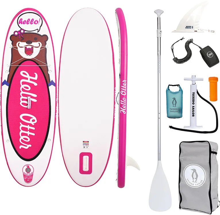 Placă de paddle SUP pentru copii FunWater Tuxedo Sailor 2,4m (roz)