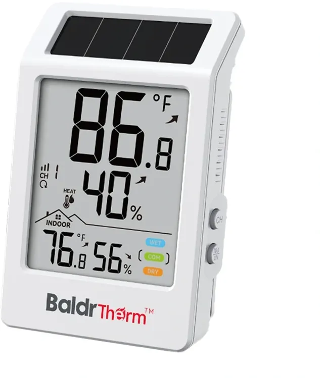 BALDRTHERM B0707 Termo-higrometru alimentat cu energie solară
