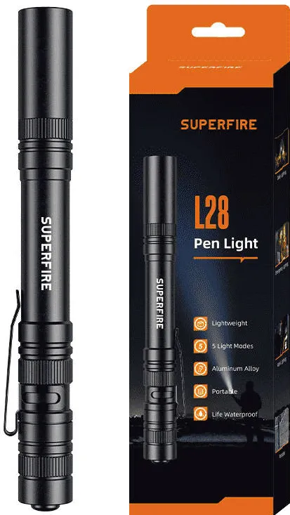 Lanternă Superfire L28 – 121 lm, 5W, 52 m, 5 moduri