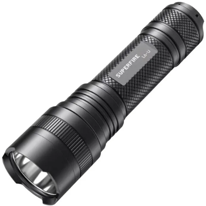 Lanternă Superfire L6-U – 1480 lm, 330 m, 5 moduri, 20W, USB-C