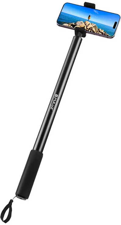 Suport metalic pentru selfie 2m PULUZ pentru camera Insta360 One RS/X2/X3/X4 (negru)