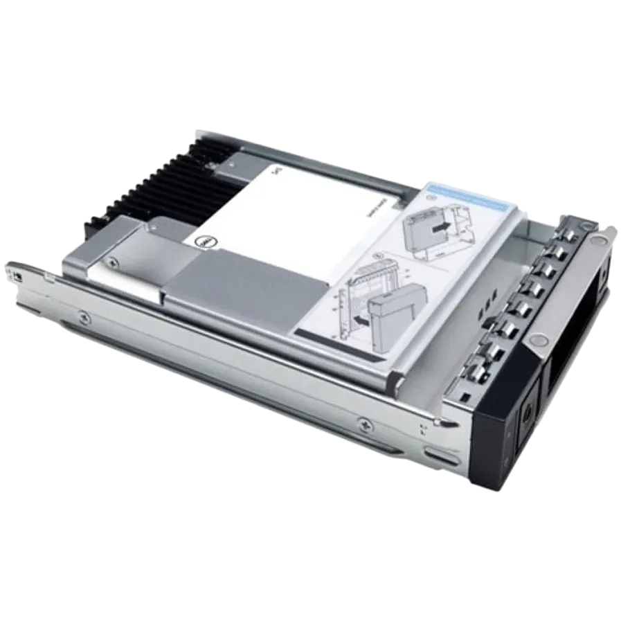 Dell - 480GB SSD SATA 6Gbps Read Intensive 512e 2.5in with 3.5in HYB carrier, 1DWPD, CK