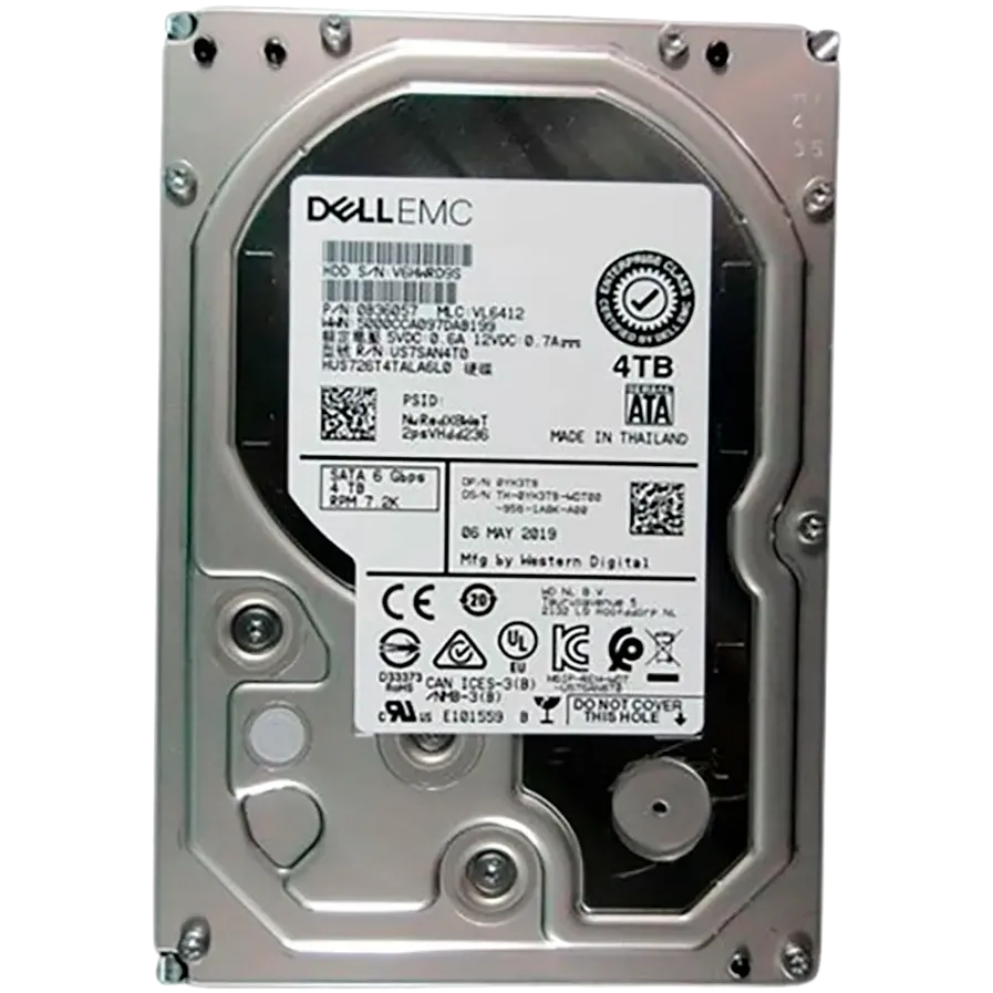 Dell - 4TB Hard Drive SATA 6Gbps 7.2K RPM 512n 3.5in, CK