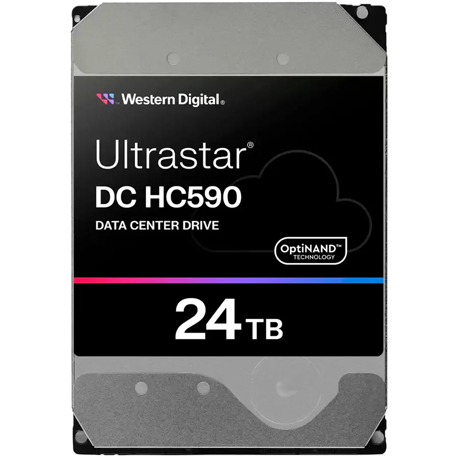 HDD Server WD Ultrastar DC HC590 24TB 512e SE, 3.5", 512MB, 7200RPM, SATA, NP3, SKU: 0F65684