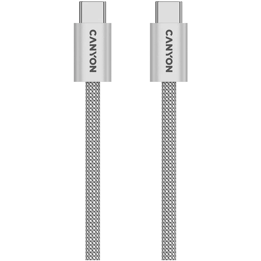 CANYON cable OnWire 60MG C-C 60W Magnet Braided 1m Light Grey