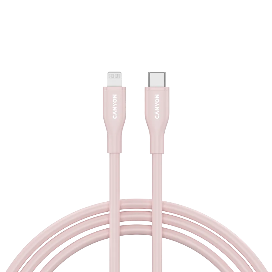 CANYON cable CLNM60 C-L 60W MFI 1m Silicon Pink