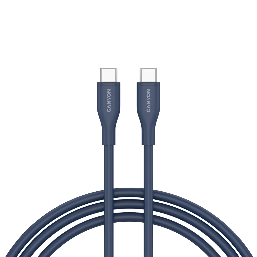 CANYON cable CC60SC10 C-C 60W 1m Silicon Dark blue