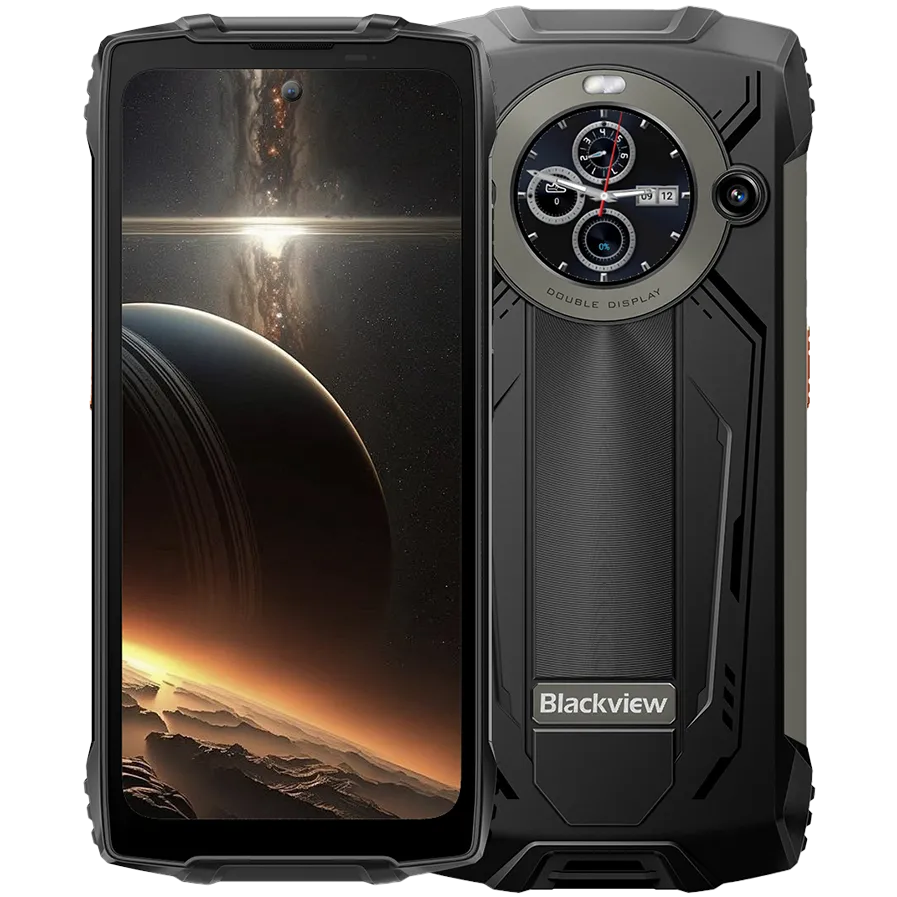 Blackview Rugged BV8200 LTE 6.5-inch FHD+IPS 1080x2400 120Hz Corning 3th + 1.3-inch 360x360 12+256GB MT8781 Octa-core 2.2GHz 8800mAh NO Charger CAM Front 32MP Rear 50+13MP IP68/IP69K/MIL-STD-810H NFC Fingerprint  Black