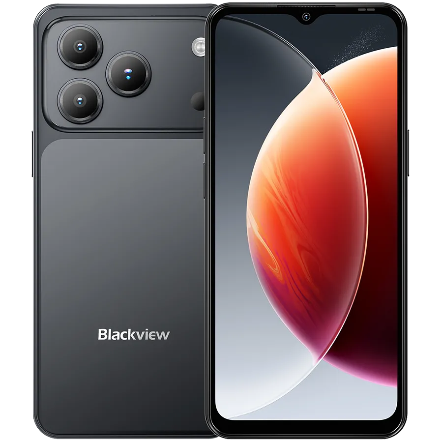Blackview WAVE 7C LTE 6.56" LTE HD IPS 720x1612 90Hz 4+128GB T310 Quad-core 2.0GHz CAM 13MP/32MP 5000mAh  Android 16 Face ID Protective case Phantom Black