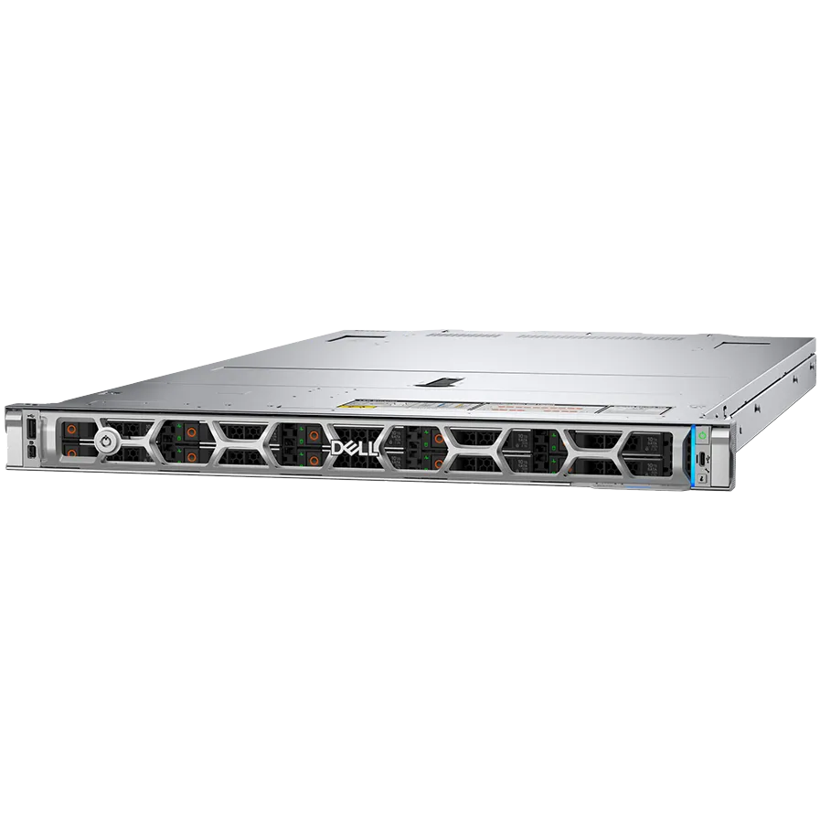 Dell PowerEdge R470 Rack Server,Intel Xeon 6 Performance 6507P 3.5G(8C/16T),32GB 6400MT/s RDIMM,480GB SSD SATA MU(8x2.5''HDD SAS/SATA),PERC H965i,iDRAC10 Ent 17G,1U Std Bezel,Ethernet E610-XAT2 Dual Port 10GbE,Dual Hot-plug PSU(1+1)1100W Tit,3Yr NBD