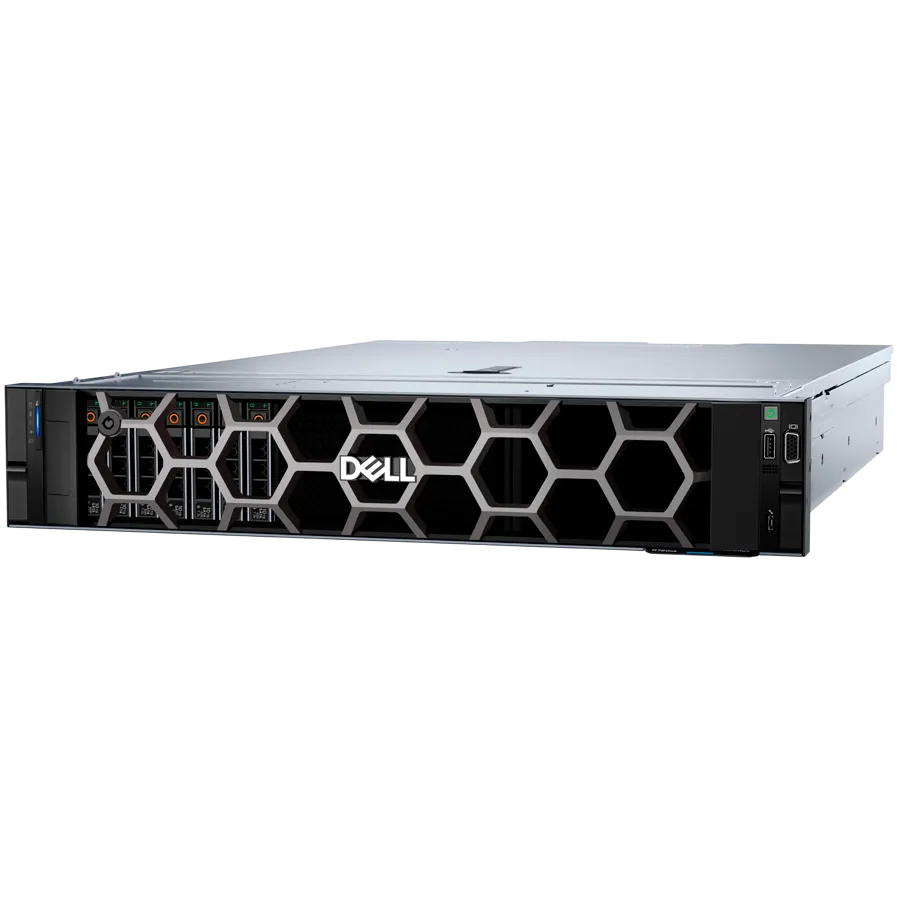 Dell PowerEdge R760xs Rack Server,Intel Xeon 4514Y 2G(16C/32T),32GB 6400MT/s RDIMM,960GB SSD SATA RI(16x2.5''HDD SAS/SATA),PERC H755,iDRAC9 Enterprise 16G,2U Standard Bezel,Broadcom 5720&5719,Dual Hot-plug PSU(1+1)1100W Tit,3Yr ProSupport