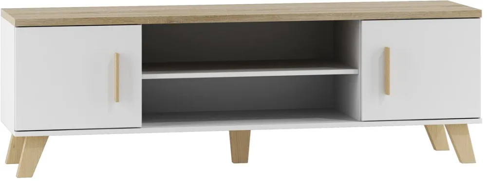 Cama TV stand LOTTA 160 2D2K white/sonoma