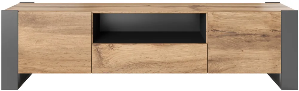 Cama TV stand WOOD wotan/antracite