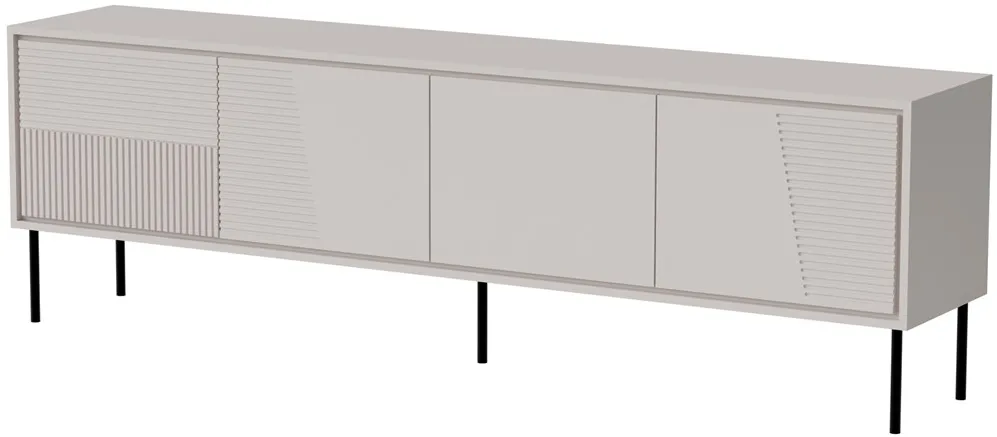 RTV cabinet ABI 4D 200x38x62 cashmere matt