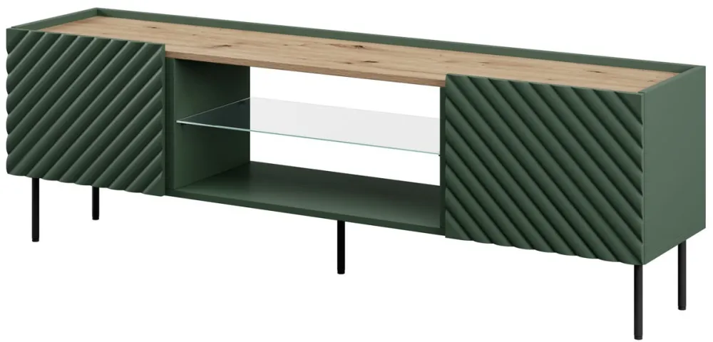 EF ONDA RTV cabinet 180.5x40xH58.39 green (standing or wall mounted)