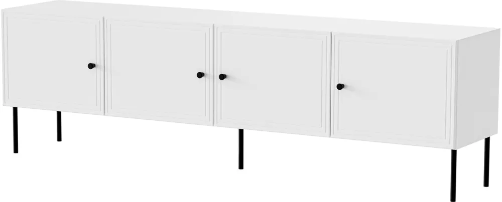 4D RTV cabinet PALAZZO BIS 201x40x60 white matt