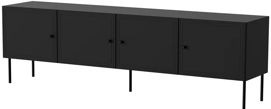 Cama 4D RTV cabinet PALAZZO BIS 201x40x60 black matt